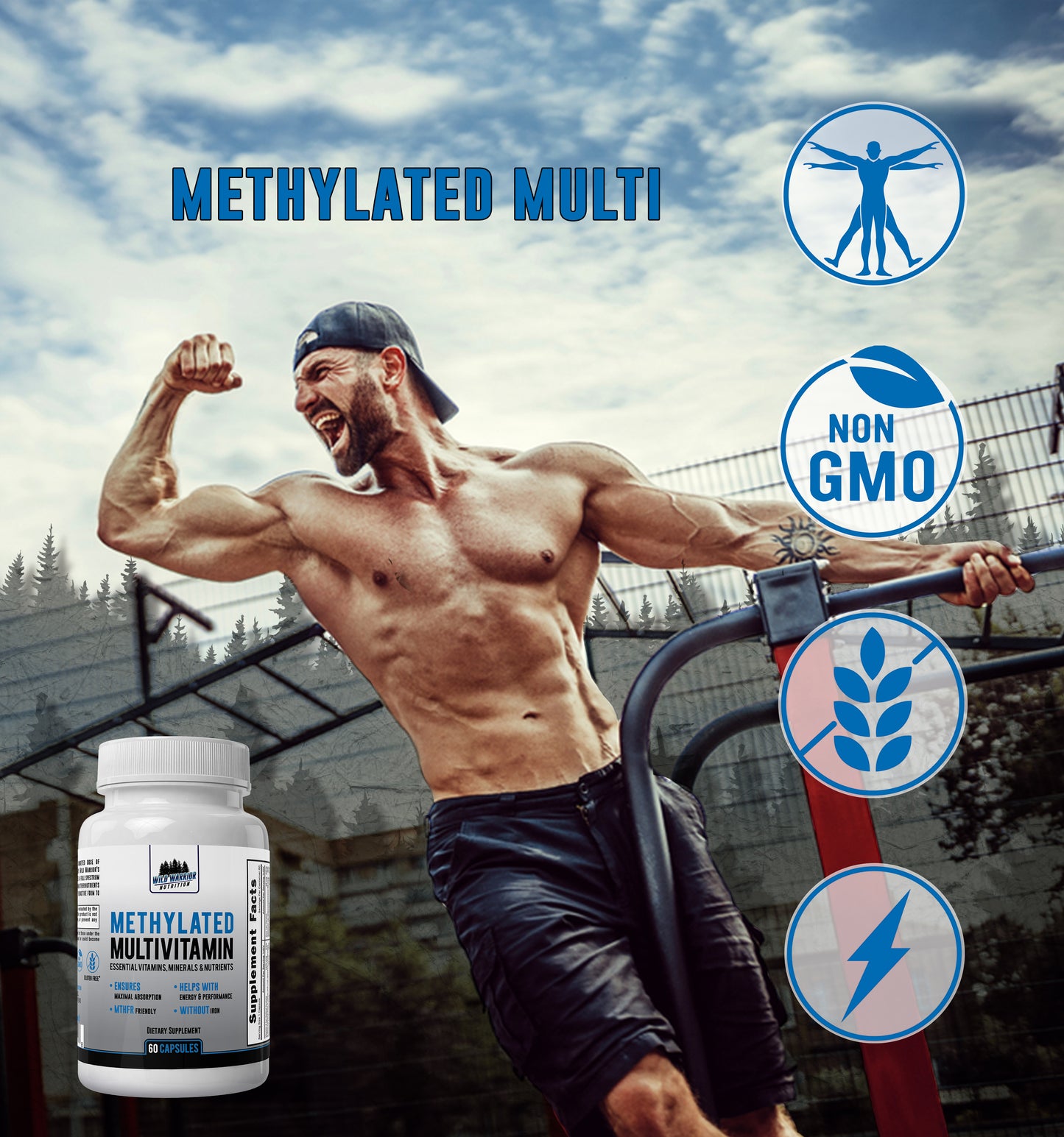 Methylated Multivitamin for Men - Max Absorpsion.