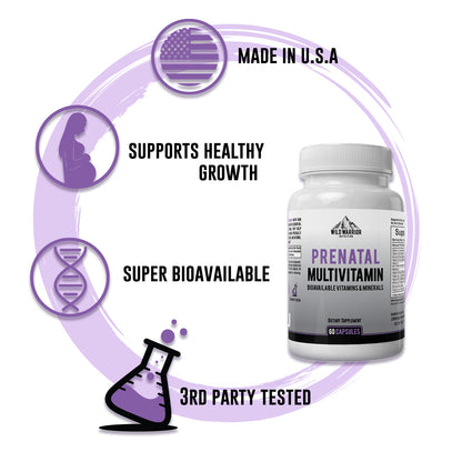 MTHFR-Friendly Prenatal Vitamin with Methylfolate, Choline & Gentle Iron