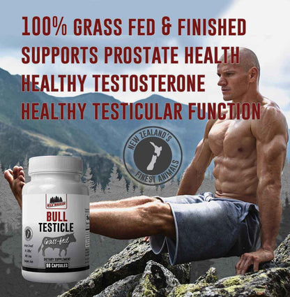 Grass-Fed Bull Testicle Capsules | Orchic Extract | Wild Warrior Nutrition